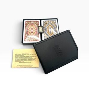 KEM Paisley Super Index Pinochle Playing Cards Double Deck Set 100% Plastic